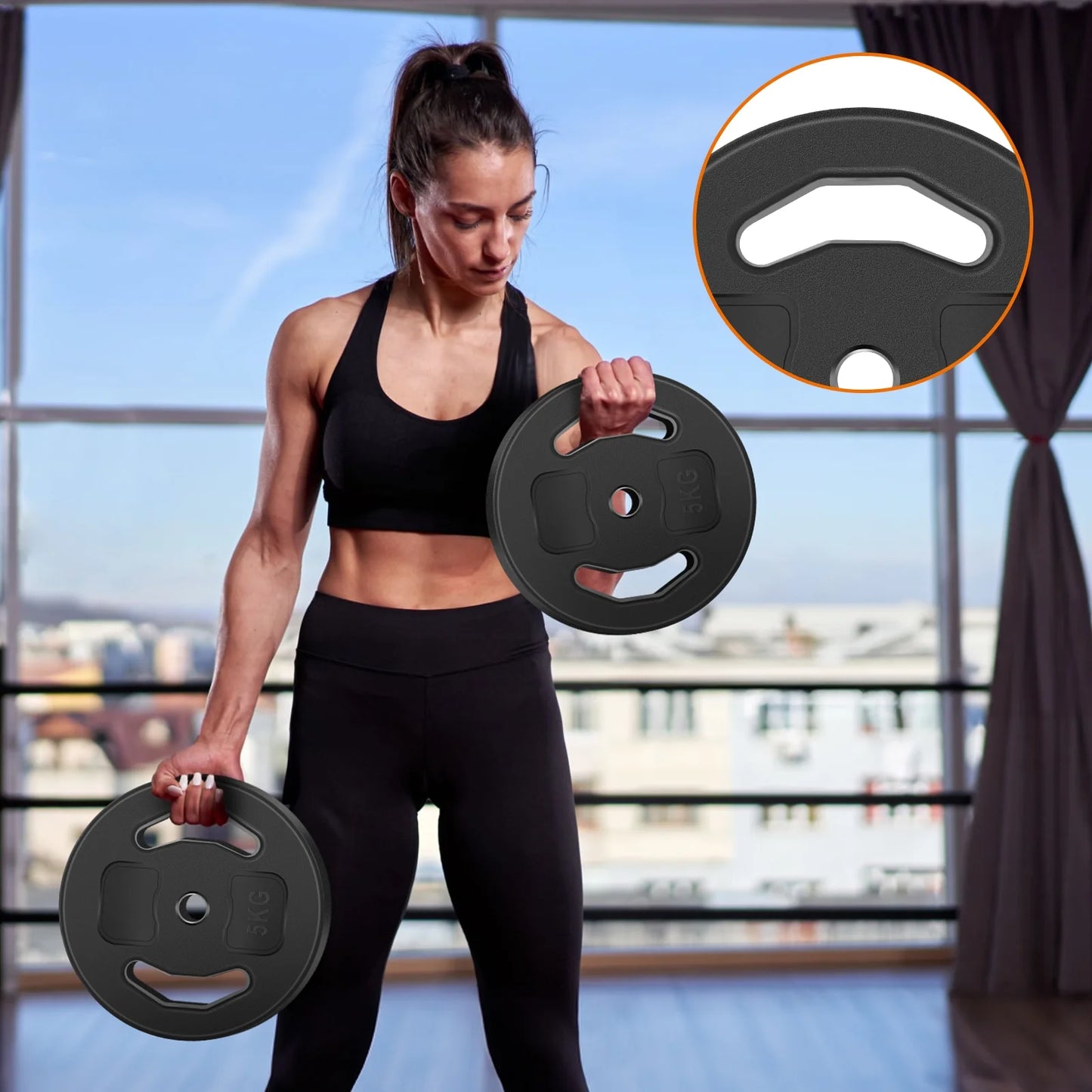 Adjustable Weight Dumbbell Set - 2 in 1 Free Weight Set with Connector - Dumbbells, Barbells for Full Body Workout and Muscle Toning